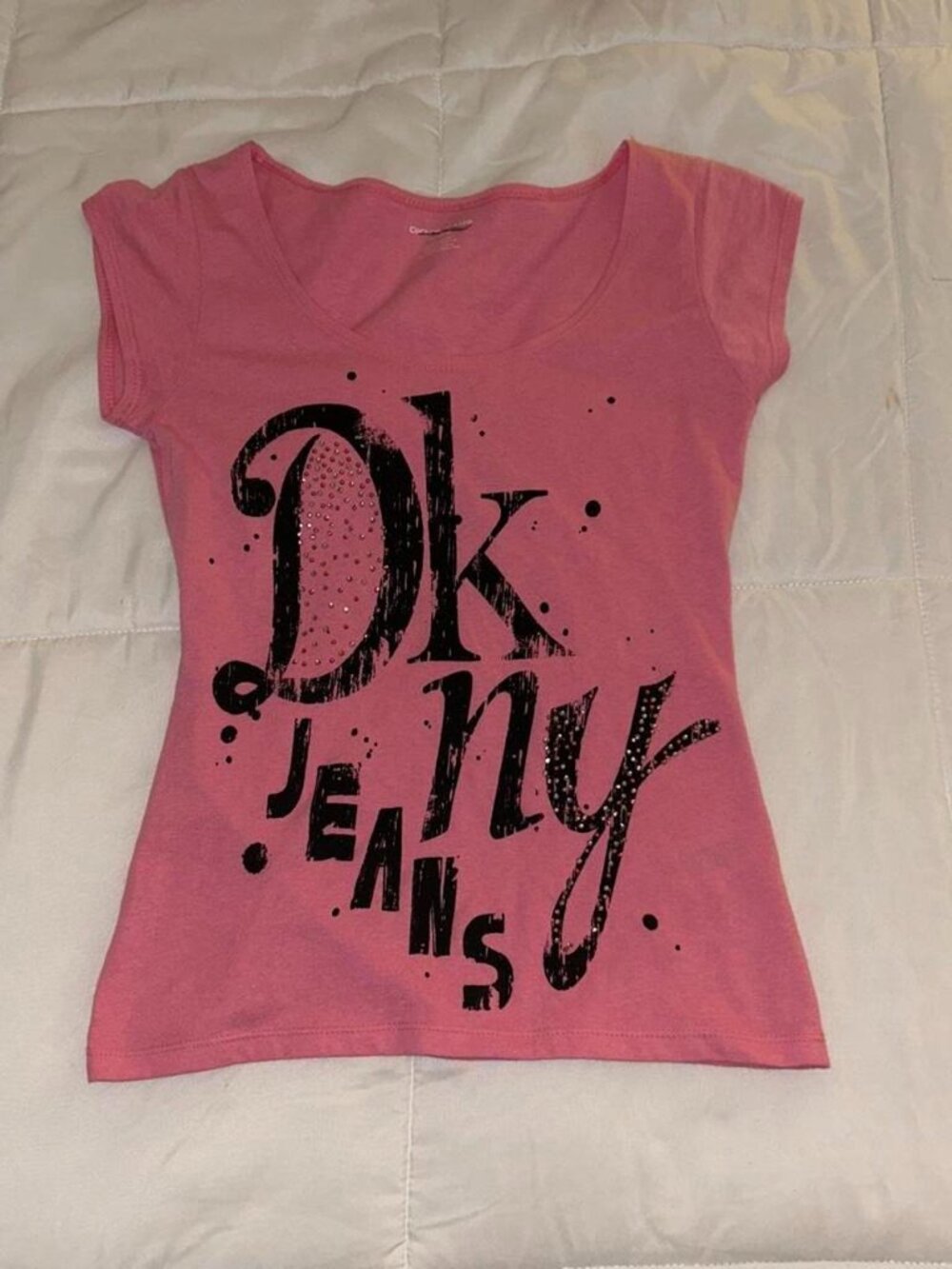 DKNY Women's Pink T-shirt